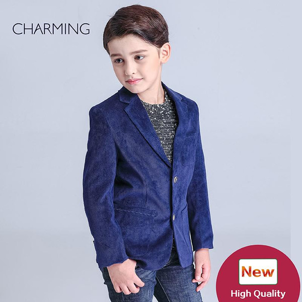 Brand New navy suits for boys Long sleeve suit style High quality fabrics designer suits for kids discount promotion From china suppliers