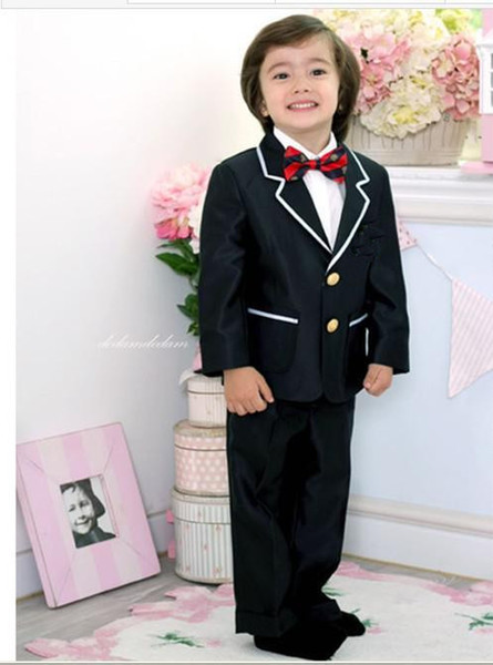 Free New Arrival Hot Handsome Single Breasted Suits Boys Tuxedo Holy Communion Suit Handsome Wedding Suits For Boys(jacket+pants