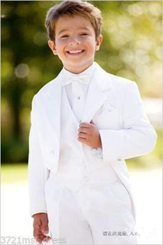 Kid Complete Designer Junior Boy Wedding Suit/Boys' Attire Custom-made (Jacket+Pants+Tie+Vest)