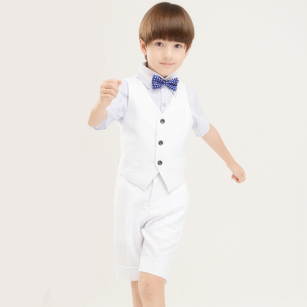 Boys Formal Wear Kid Suits Children Wedding Suit Boys Evening Suits Groom Tuxedos 4 PCS