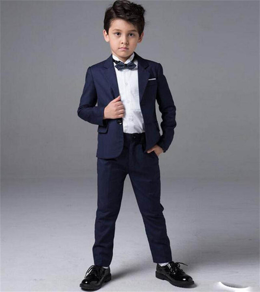 New Boys Suits Tuxedos For Weddings Boy's Formal Occasion Little Men Suits Children Kids Wedding Party Boy's Formal Wear (Jacket+pants)