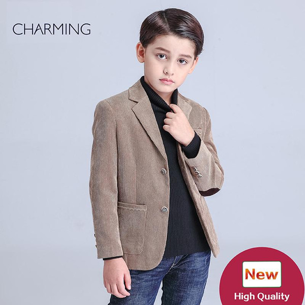 Brand New boys tan suit Long sleeve suit style High quality fabricsdesigner suits for kids discount promotion From china suppliers