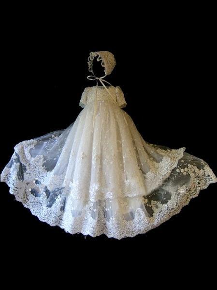 Short Sleeves First Communion Dresses Lace White Ivory Lace Beads Kids Formal Wear Prom Party Birthday