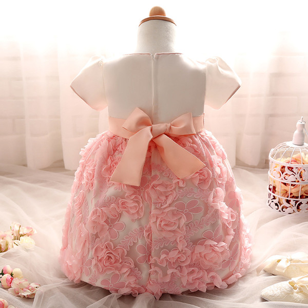 New 100-day baptism dress, baby dress, baby girl, princess rose dress New style