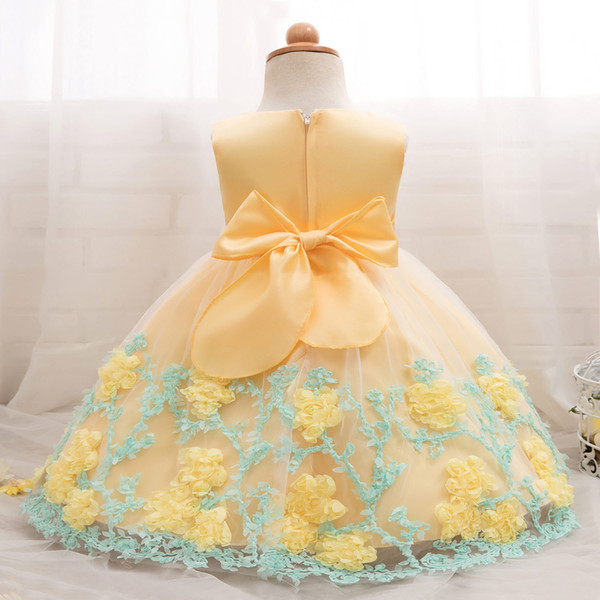 2018 SUMMWER COLLECTION Newest style girls infant first communion dresses for 100days and 1 year after birth celebrations baby kids style