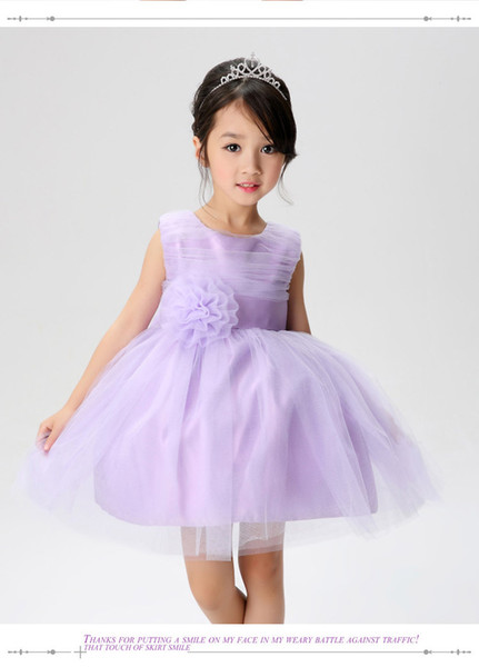 Big Bow Flower Girl Dresses Cute Ball Gowns First Communication Dresses with Waist and More Flowers Belt Embellished