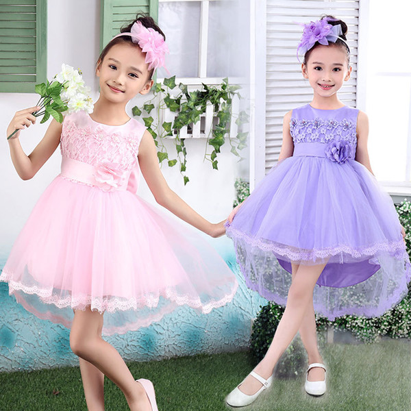 3 Color flower girls dresses for weddings Baby Party frocks sexy children images Dress kids prom dresses evening gowns 2016