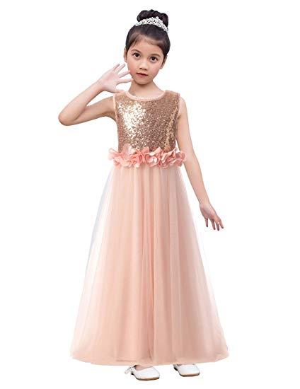 Real Image 2022Blush Pink Tulle Flower Girls Dresses 3D Flora Appliques Floor Length Zipper Back First Communion Dresses FG004