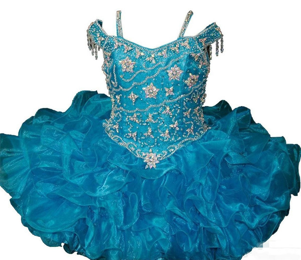 Hunter Jade Baby Girls Pageant Cupcake Dresses Infant Special Occasion Skirts Toddler Tutu Birthday Prom Party Short Pageant Gowns