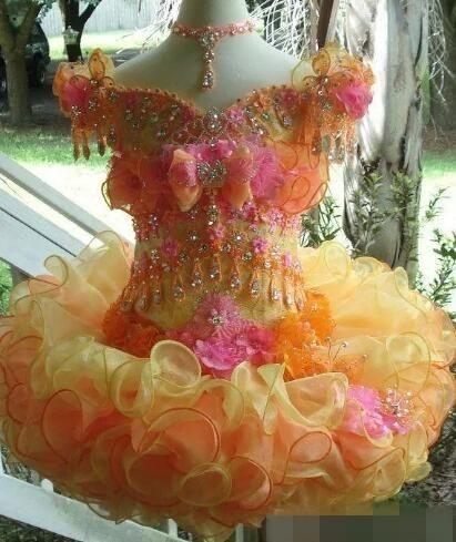 Sparkly beaded Little Girls Pageant Desses Jewel Neck Custom Made Long Sleeve Sparkling Kids Formal Wear Wedding Flower Girl Dresses