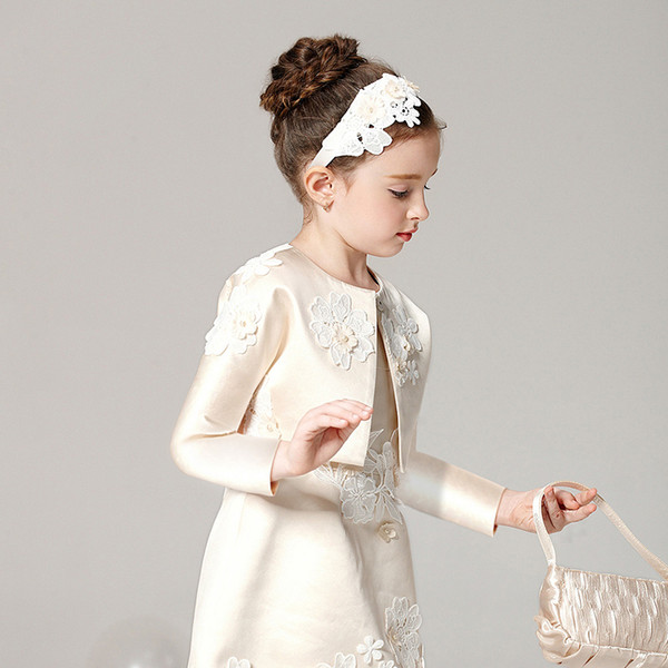 2017 New Arrival Girls Head Pieces Ivory,apricot Color Kids Accessories Kids Formal Wear Girls Head Pieces