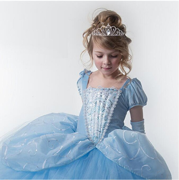 2017 Exquisite Shiny Rhinestone Girls Crown@Tiaras Princess Bridal Hairband Children Hair Accessories Children Headpieces for Birthday Party