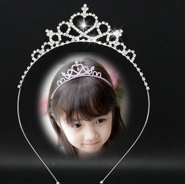 Kids Girls Glitter Crystal Rhinestone Twinkle Princess Crown Tiara Headband Hair band FLower Girl Wedding Birthday Prom 10pcs/lot free ship