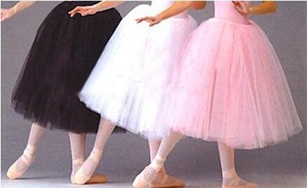 2016 new In Stock wholesale adult ballet skirt / TUTU skirts Petticoat Pink Black White Organza Petticoats