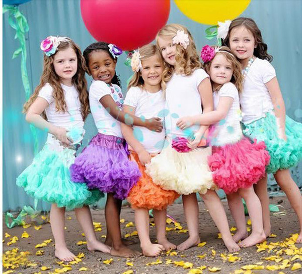Tutu Skirt Girls' Petticoats Cheap 4 Size 20 Colors Kids Accessories Formal Wear Underskirt Bottom Tutu Skirt Baby Petticoats XS S M L