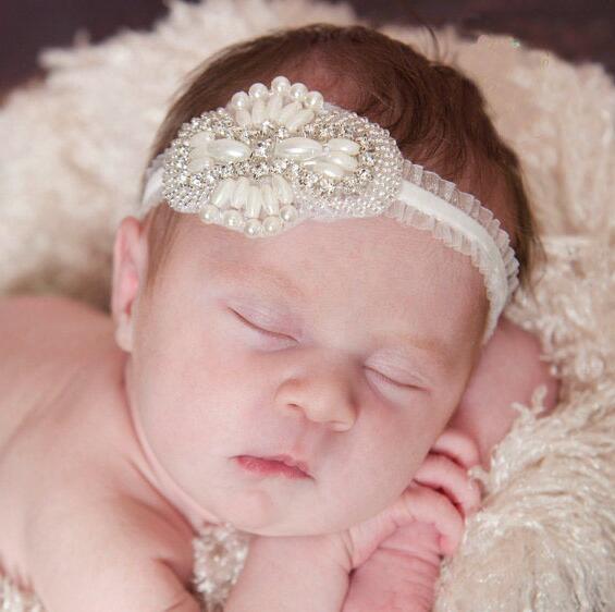 Little Girl Head Pieces Pearls Cute Kids Accessories New Arrival Wedding Accessories Lovely Girls Wedding Supplies