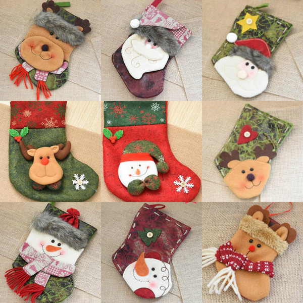 Lovely Colorful Christmas Stocks Cotton Gift Stockings Warm Winter Christmas Gifts Kids Wear Girls Boys Sock