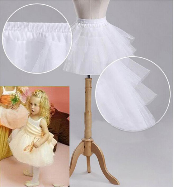 2019 Children Petticoat Wedding Accessories 3 Layers Hoop Flower Girl Formal Dress Short Crinoline Kid Princess Underskirt