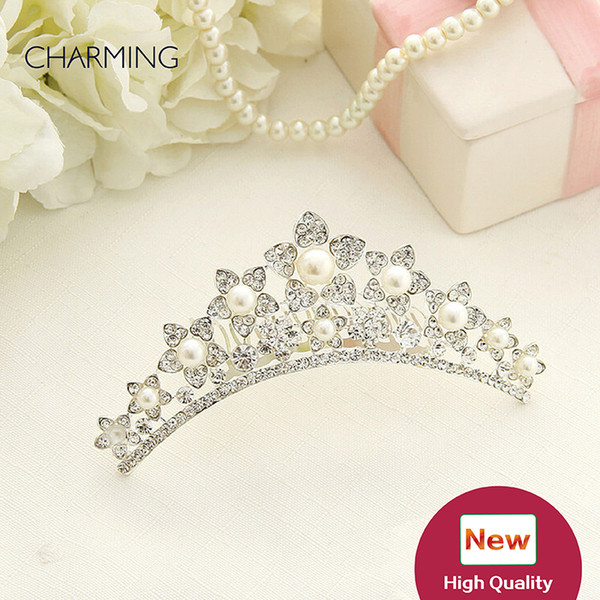 Crowns and tiaras Kids beauty contest And wedding hair tiara Kids dresses for girls Best flower girl Product supplier china