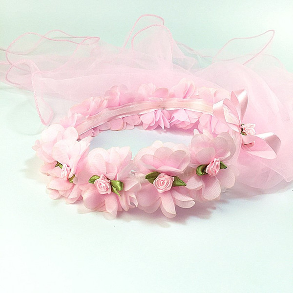 Wedding princess headdress garland children accessories wholesale National Day mobile headdress garland 60cm-80cm lady simulation flower