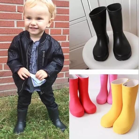 Wedding shoe/2019 NEW kids RAINBOOTS fashion tall rain boots waterproof welly boots Rubber rainboots water shoes rainshoes Wedding shoe