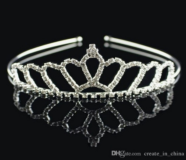 Real Photo 2018 the latest Vintage Crystal Tiara Bridal Hair Accessories formal headwear kids Luxurious atmosphere. beautiful crown jewelry