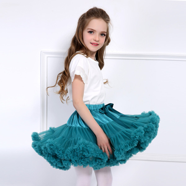 Candy Colors Princess Baby Girls Tutu Skirts Fluffy Kids Ballet Skirt Tulle Pettiskirt Mini Dress Party Ballet Dance Skirt MC1197