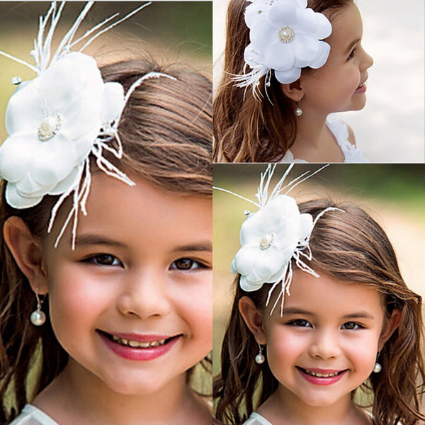 New Flower Girl Hair Accessories Children Tiaras Fashion Hair Flowers Wedding Dress Accessories Girls Cute Flower Princess Headwear