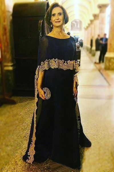 Vintage Mother of the Bride Dresses Chiffon Mothers Formal Party Evening Gowns A Line Prom Wear Saudi Arabia