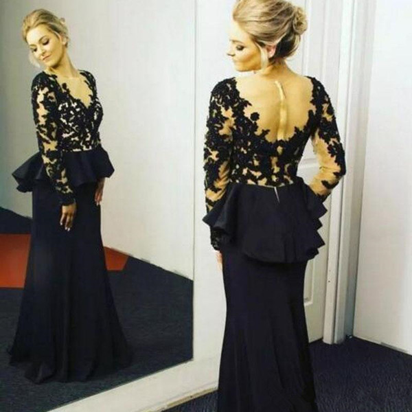 Plus Size Mother Of The Bride Dresses long sleeves Nigerian styles lace Long formal Evening Dresses wear Mother Dresses For Weddings