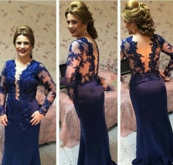 plus size Mother Of The Bride Dresses mother's day Charming Long Sleeve Wedding Guest Dress Mermaid Formal Evening Party Wear Gowns