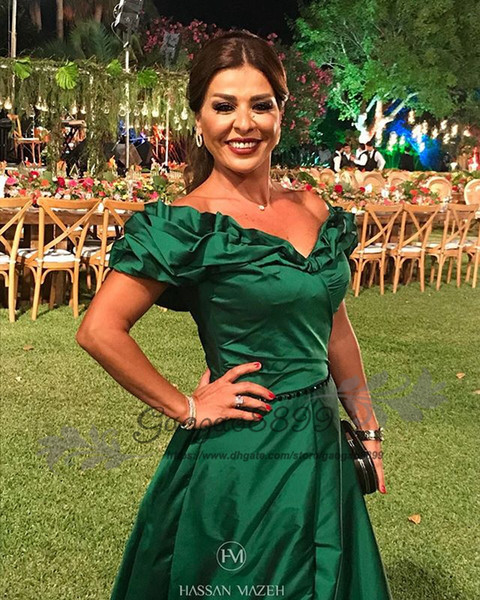 elegant emerald green mother dresses V neck mother of the bride groom dress arabic formal celebrity evening party gowns wear