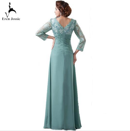 Eren Jossie Vintage Design A-Line Mother of the Groom Dress Lace Women Dress Party With Beads 3/4 Sleeve Style