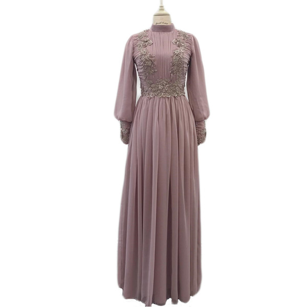 GiayMus Prom Dresses Vestido de Madrin Mother of Bride Dresses Plus Size Long Sleeves Muslim Dubai Chiffon Beaded Wedding Guest Dresses