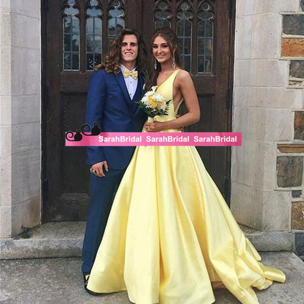 British Royal red events Amal Alamuddin capped V Neck elegant yellow stain same party gowns custom made Special Occasion celebrity Dresses