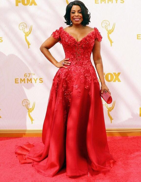 2017 Celebrity Dresses off-Shoulder short sleeve zipper Floor-length custom made Satin Lace evening Sexy Luxurious plus size special dresses