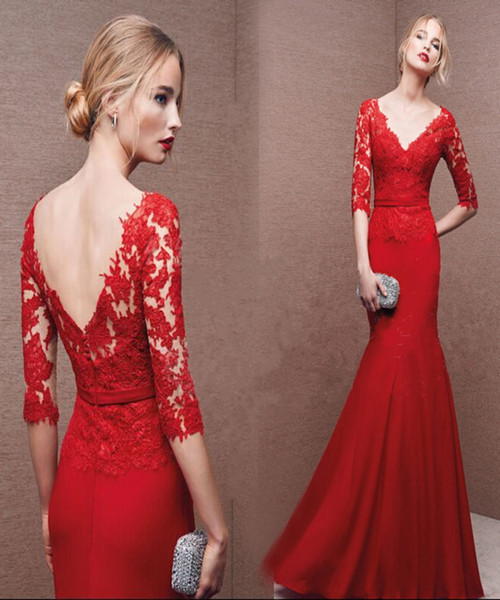 Red Celebrity Dresses Online Beautiful Elegant Formal Wear Graceful Evening Dresses New Arrival 2016 Vestimenta Formal