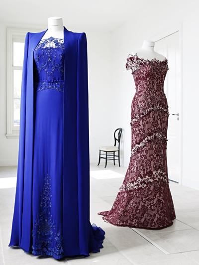 Custom made 2014 New Beaded Royal Blue Women Dress Celebrity Dresses Formal Dresses