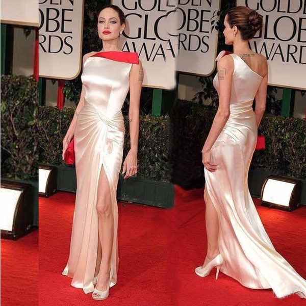 One Shoulder Prom Celebrity Runway Fashion Evening Sleeveless High Slit Dress Festival Special Occasion Pregnant Celebrity Dresses