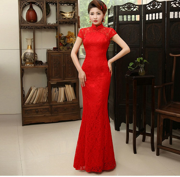 Shanghai Story Qipao Chinese Dress Long Mermaid Cheongsam Dress