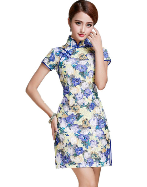 Shanghai Story vestidos de fiesta Blend Cotton Qipao Dress traditional chinese clothing oriental dresses chinese Cheongsam