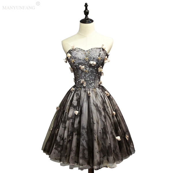 Black Luxury Short Prom Dress Sleeveless Sheath Crystal Sexy See Through Homecoming Christmas Party Cocktail Dresses