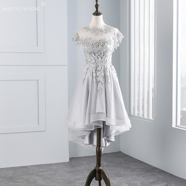 Short Cocktail Dresses A-Line Mini Elastic Satin Lace Sweetheart Neck Backless With Wrap Strap Off Shoulder Homecoming Party Gown