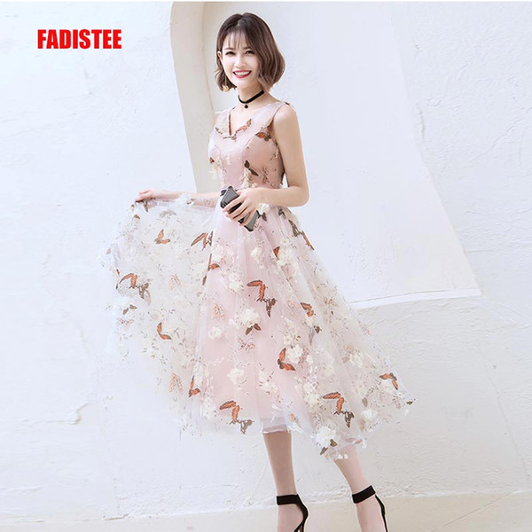 FADISTEE Hot sale elegant Cocktail Dresses evening dress party dresses short sexy A-line print Modern Printed style