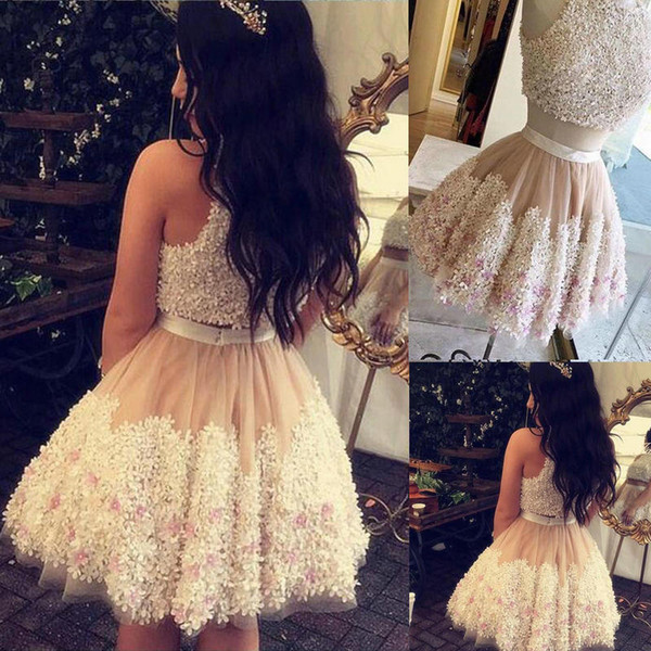 Short Sexy Women Cocktail Dresses Off Shoulder Gold Lace Appliques Beaded Party Dress Plus Size Formal Homecoming Gowns DK343