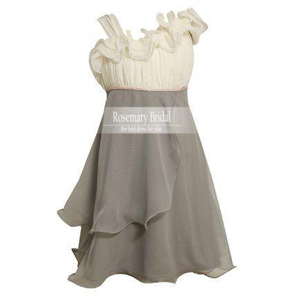 Stunning Ruffles Cocktail Dress 2016 one shoulder Mini Party Dresschiffon Special Occasion Prom homecoming custom made dresses Z264