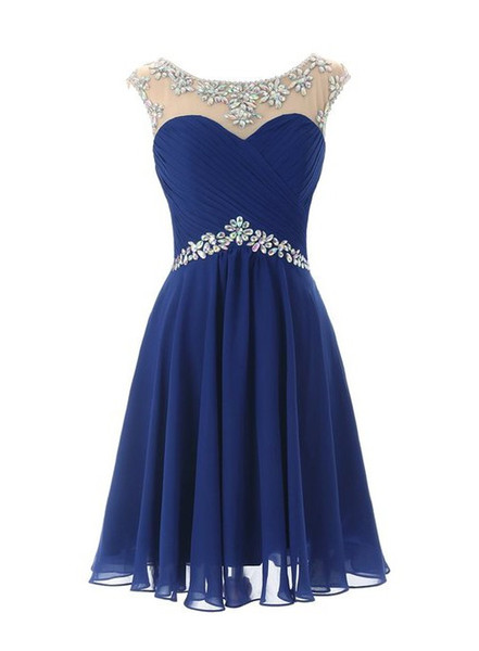 royal blue short a-line formal dresses cocktail mini prom dresses evening gowns open back special occasion dresses hot sale
