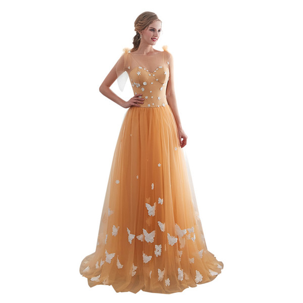 Real Image Spaghetti Straps Prom Dresses White Appliques A Line Floor Length Lace Up Formal Evening Occasion Dresses Custom Made