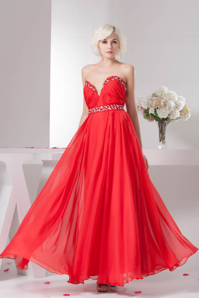 Sweetheart Chiffon Long Evening Dresses Cheap Real Image Ruched Beaded Sash Formal Party Prom Special Occasional Dresses WD4-1315