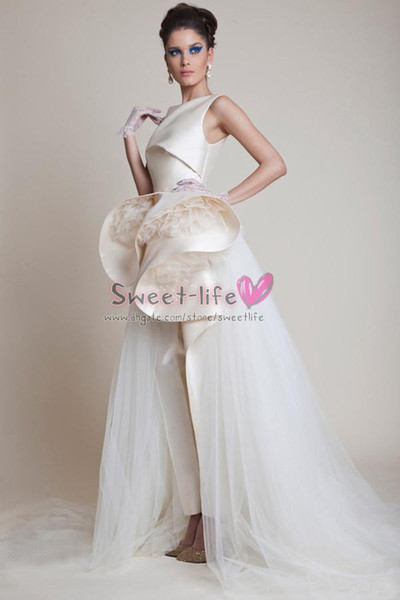 Long Evening Dresses Sleeveless Floor Length Outfit Saudi Arabia A Line Prom Party Gowns with Overskirt